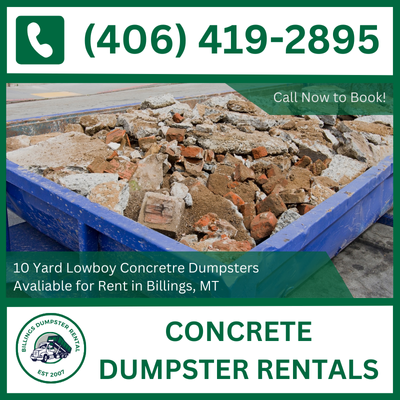 Billings Concrete Dumpster Rental
